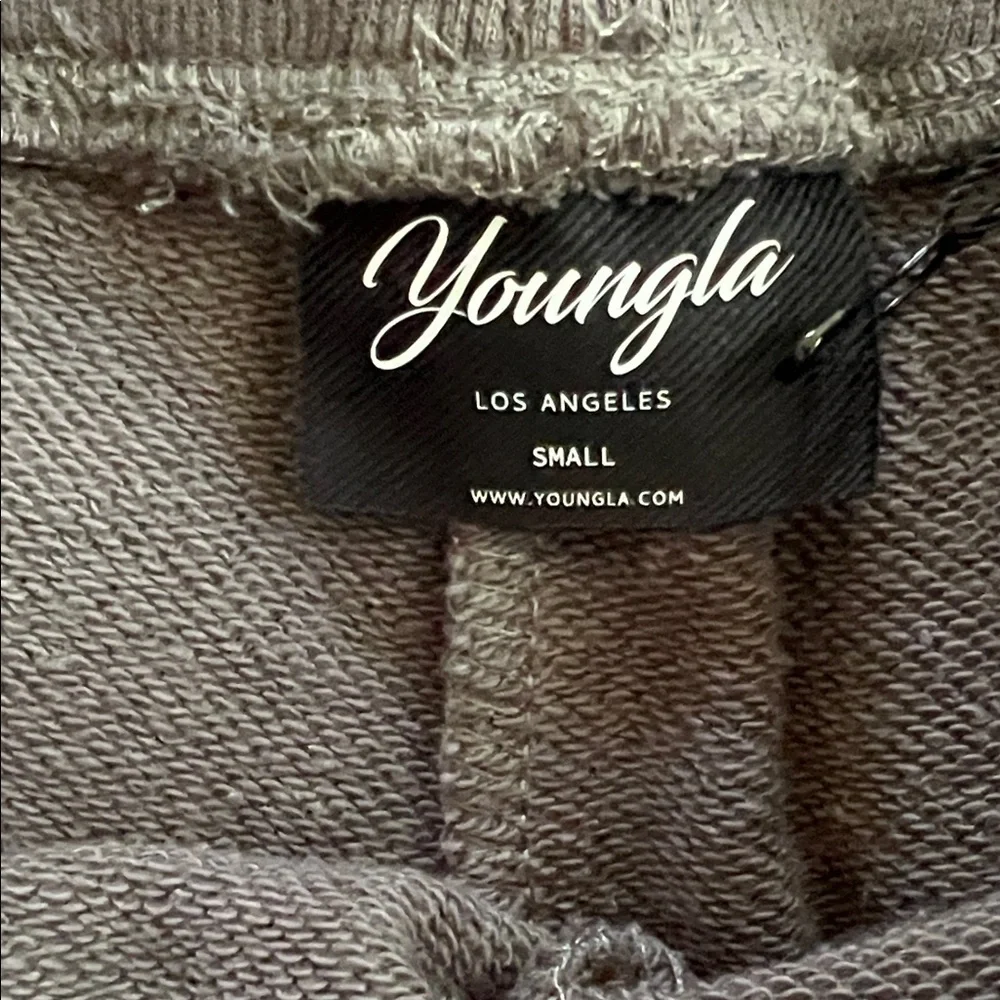 YoungLA Charcoal Women's Athletic Shorts - Picture 3 of 4